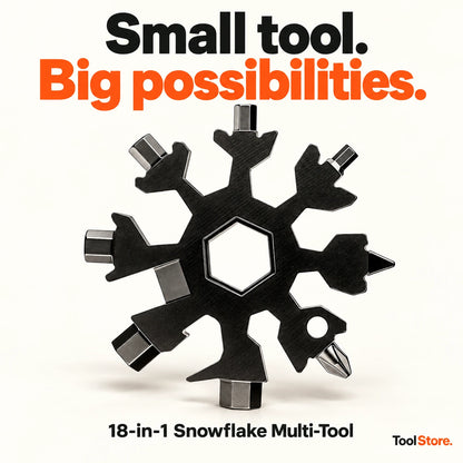 Black Snowflake Multi-Tool hero: Small tool. Big possibilities.